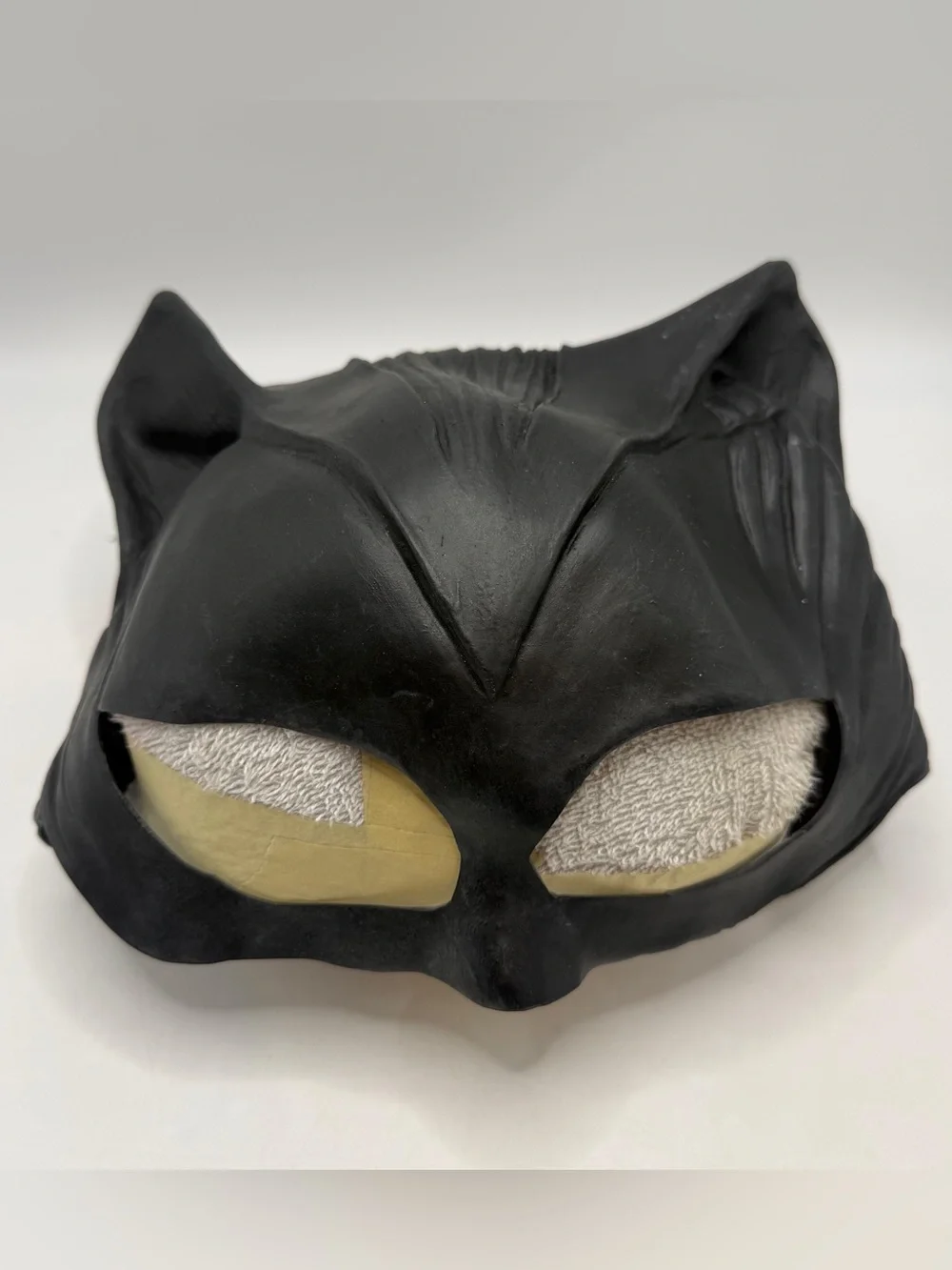 Black Cat Full Head Mask Feline Halloween Costume Cosplay Horror Adult